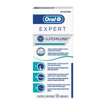 FIO DENTAL SUPER FLOSS EXPERT 50UN - ORAL-B