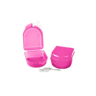 CAIXA P/ APARELHO ORTODÔNTICO ROSA 10 UNIDADES-MAQUIRA