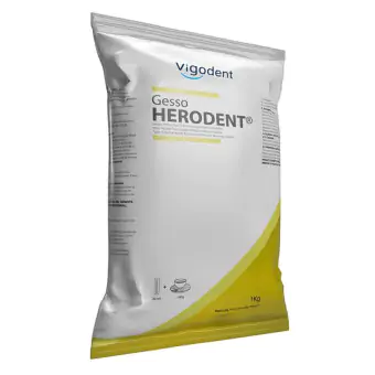 GESSO PEDRA HERODENT TIPO III AMARELO 1KG - VIGODENT