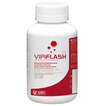 RESINA ACRILICA AUTOPOLIMERIZAVEL VIPI FLASH PO ROSA 450g - VIPI