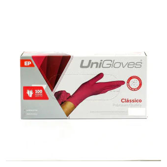 LUVA PROCEDIMENTO LATEX CLASSICO PREMIUM QUALITY PINK P - UNIGLOVES