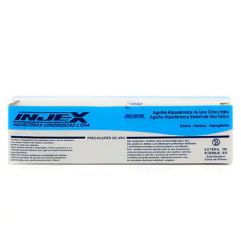 AGULHA HIPODERMICA ESTERIL 40x1,2X18G UNIDADE-INJEX