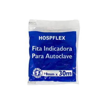 FITA ADESIVA PARA AUTOCLAVE 19MM X 30M - HOSPFLEX