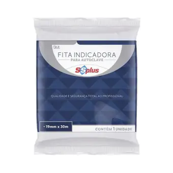 FITA ADESIVA PARA AUTOCLAVE 19MM X 30M - SSPLUS