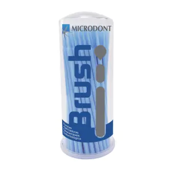 MICROBRUSH REGULAR AZUL 100UN - MICRODONT