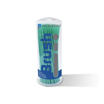 MICROBRUSH FINO VERDE 100UN - MICRODONT
