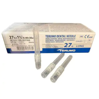 AGULHA GENGIVAL 27G 35MM LONGA 100UNID - TERUMO